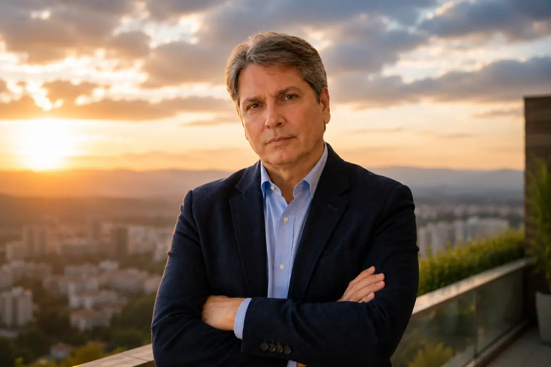 Márcio Wich, consultor espiritual, ao entardecer